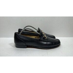 Church's Black Leather Loafers with Gold Accent